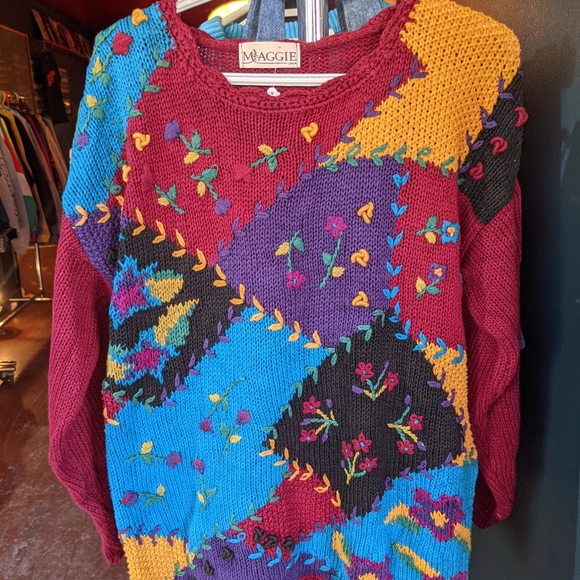 Maggie Jana Vintage Retro Sweater - Woman's Large - Picture 2 of 3